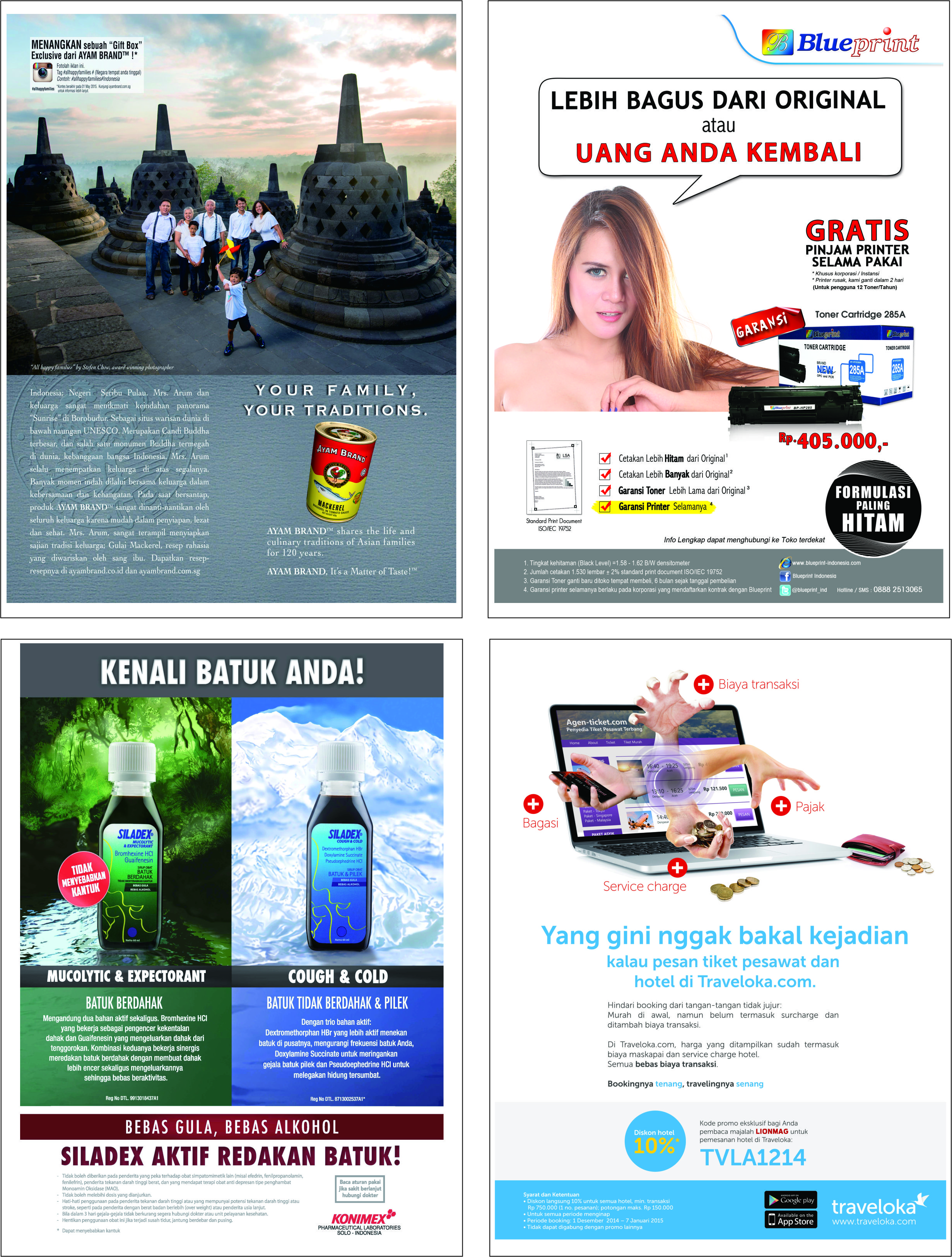 Contoh klien yang pasang iklan di majalah