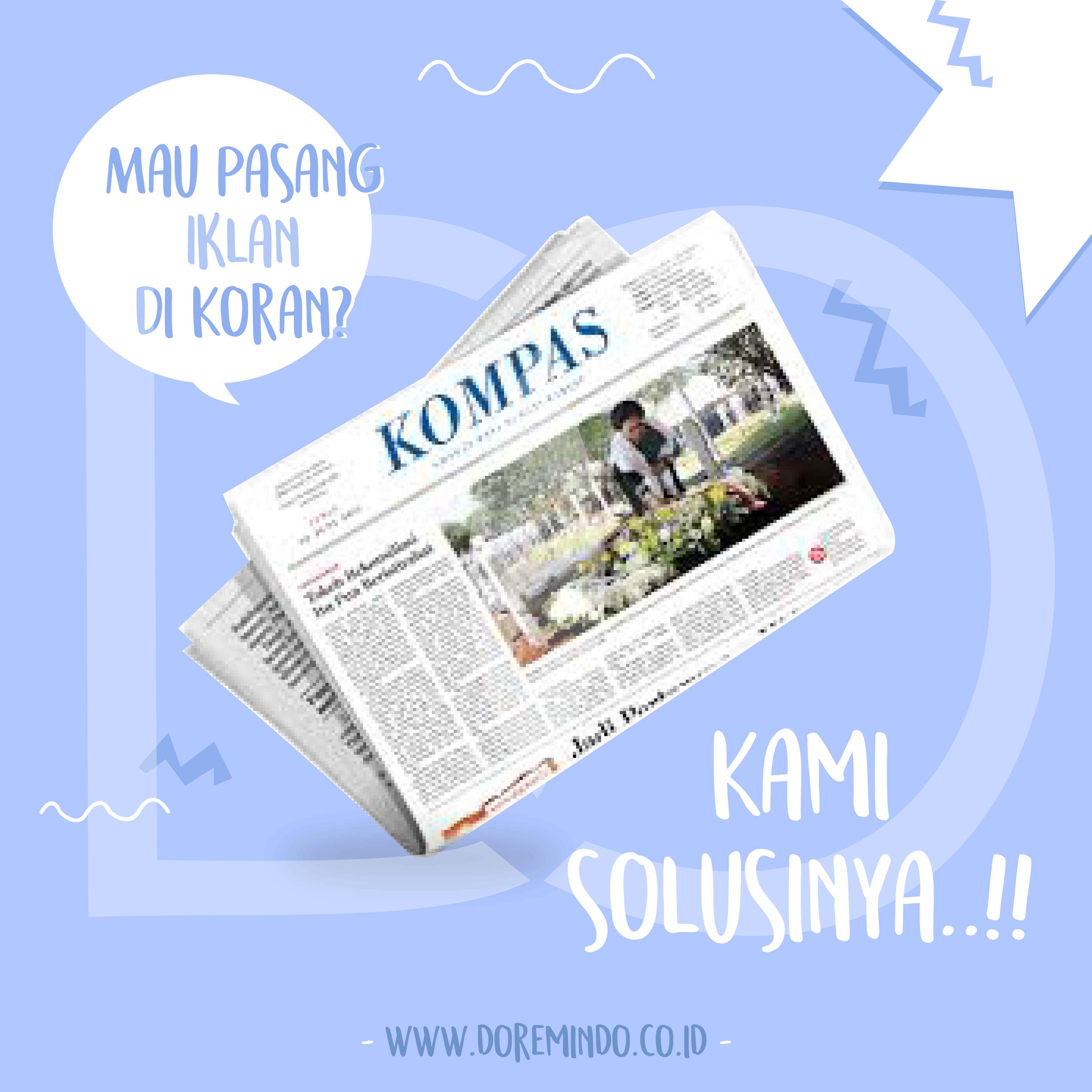 Pasang Iklan di Koran Kompas