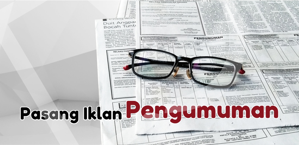 Pasang Iklan Pengumuman